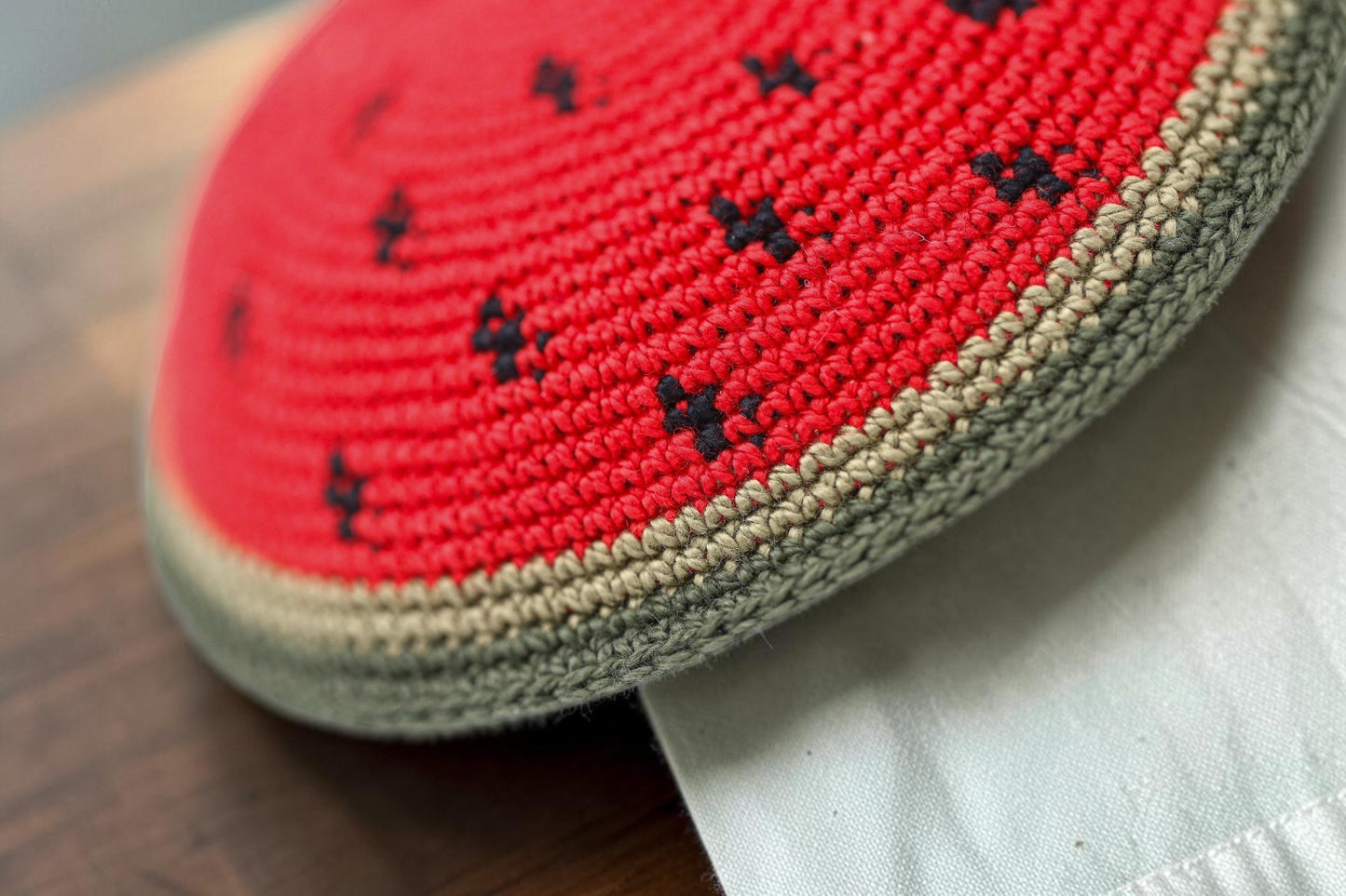 Watermelon Knitted Kids Kippah