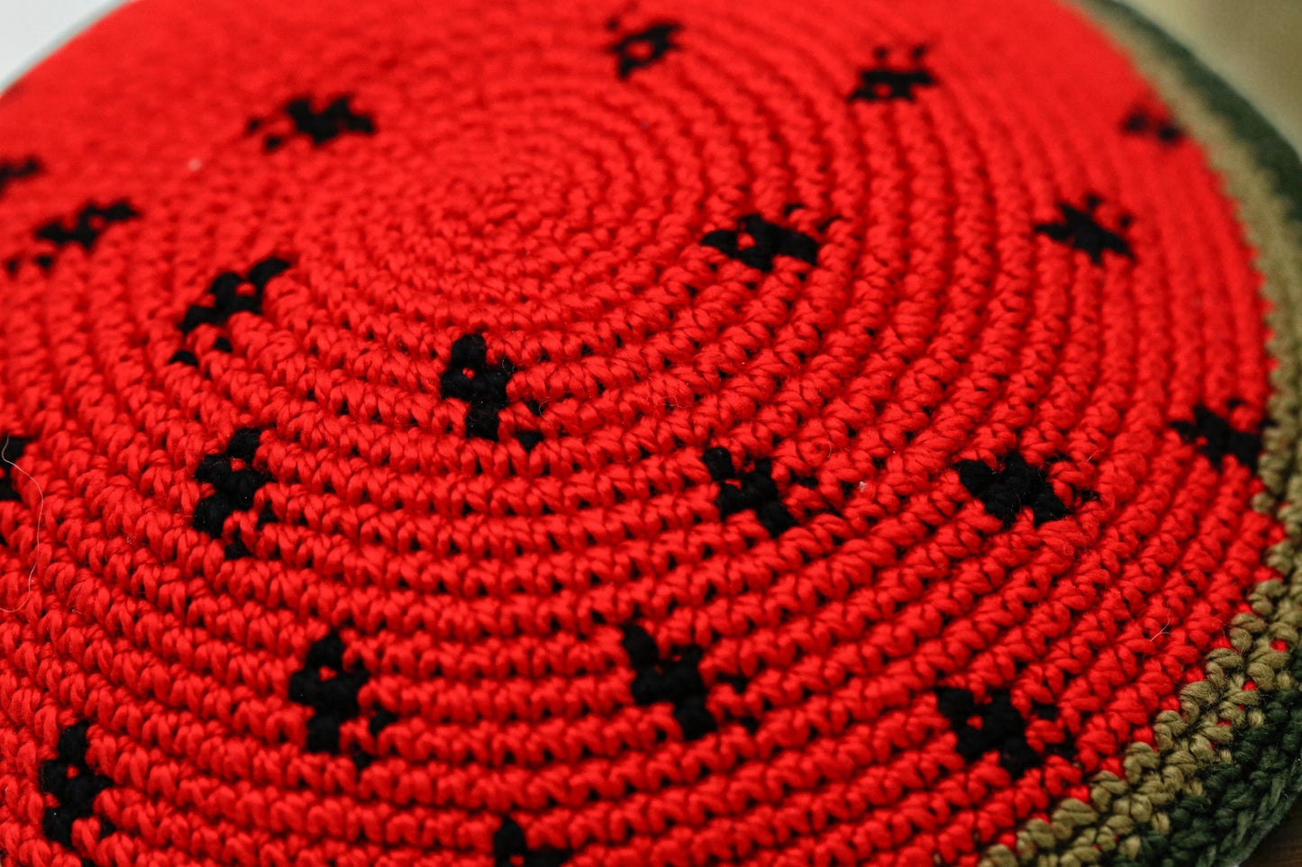 Watermelon Knitted Kids Kippah