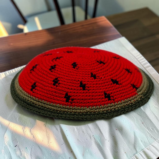 Watermelon Knitted Kids Kippah