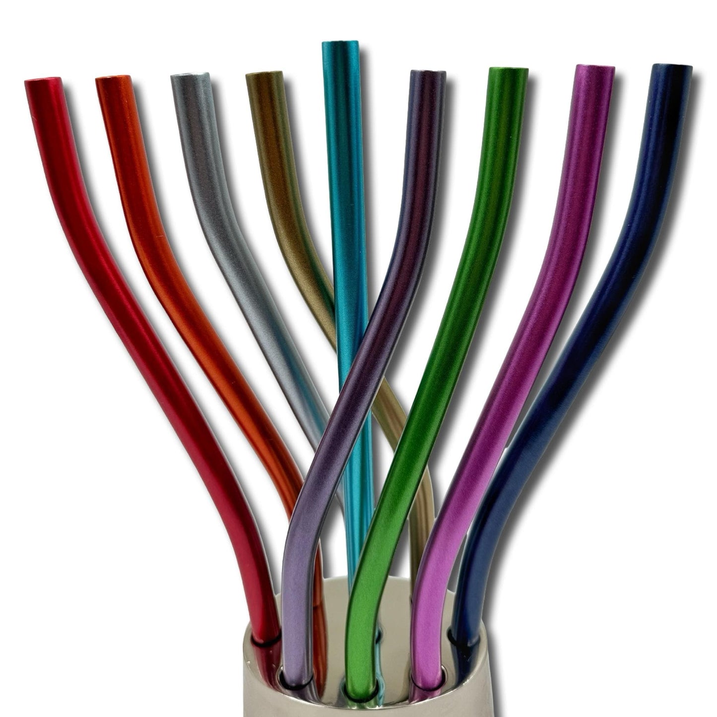 Colourful Anodized Branches Menorah