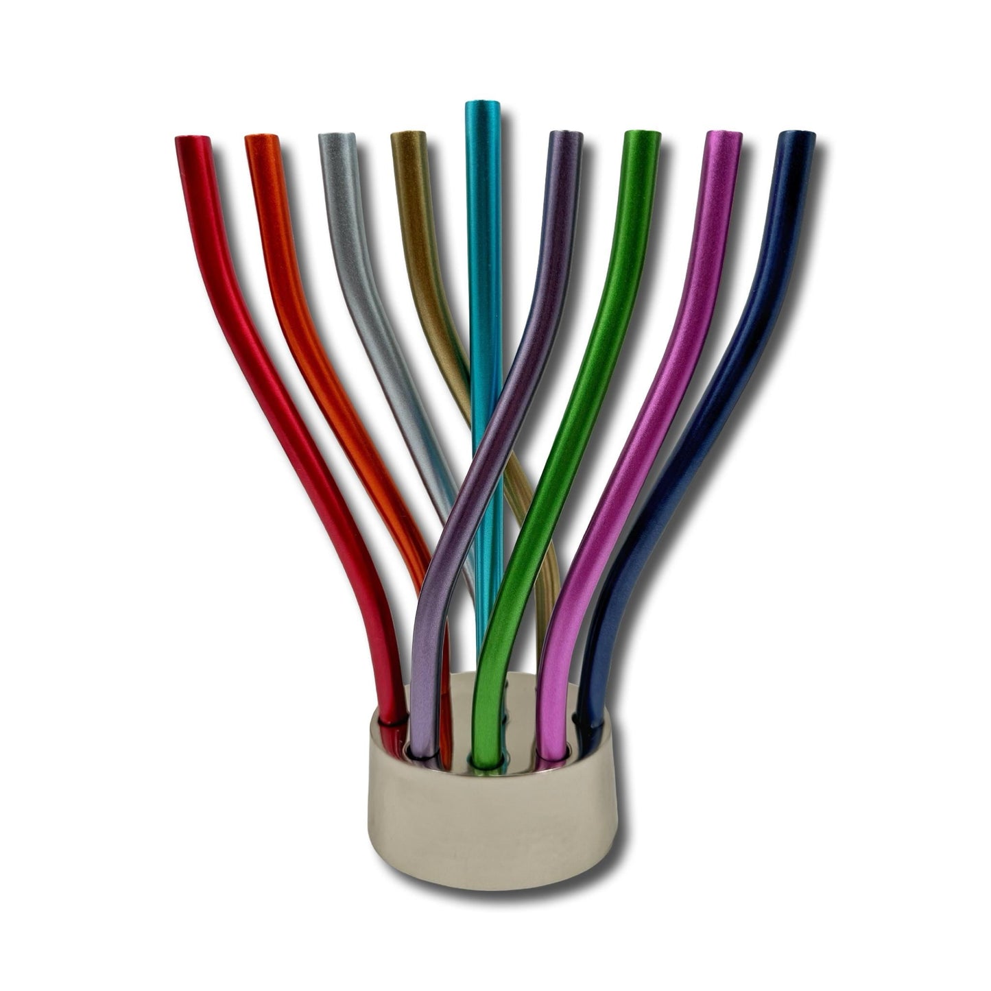 Colourful Anodized Branches Menorah