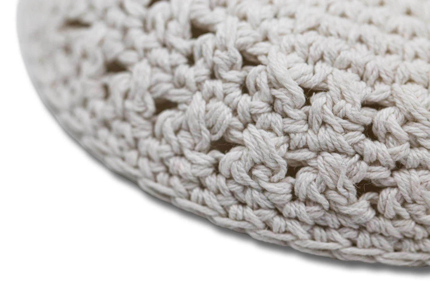 White Cotton Kippah 15cm/6”