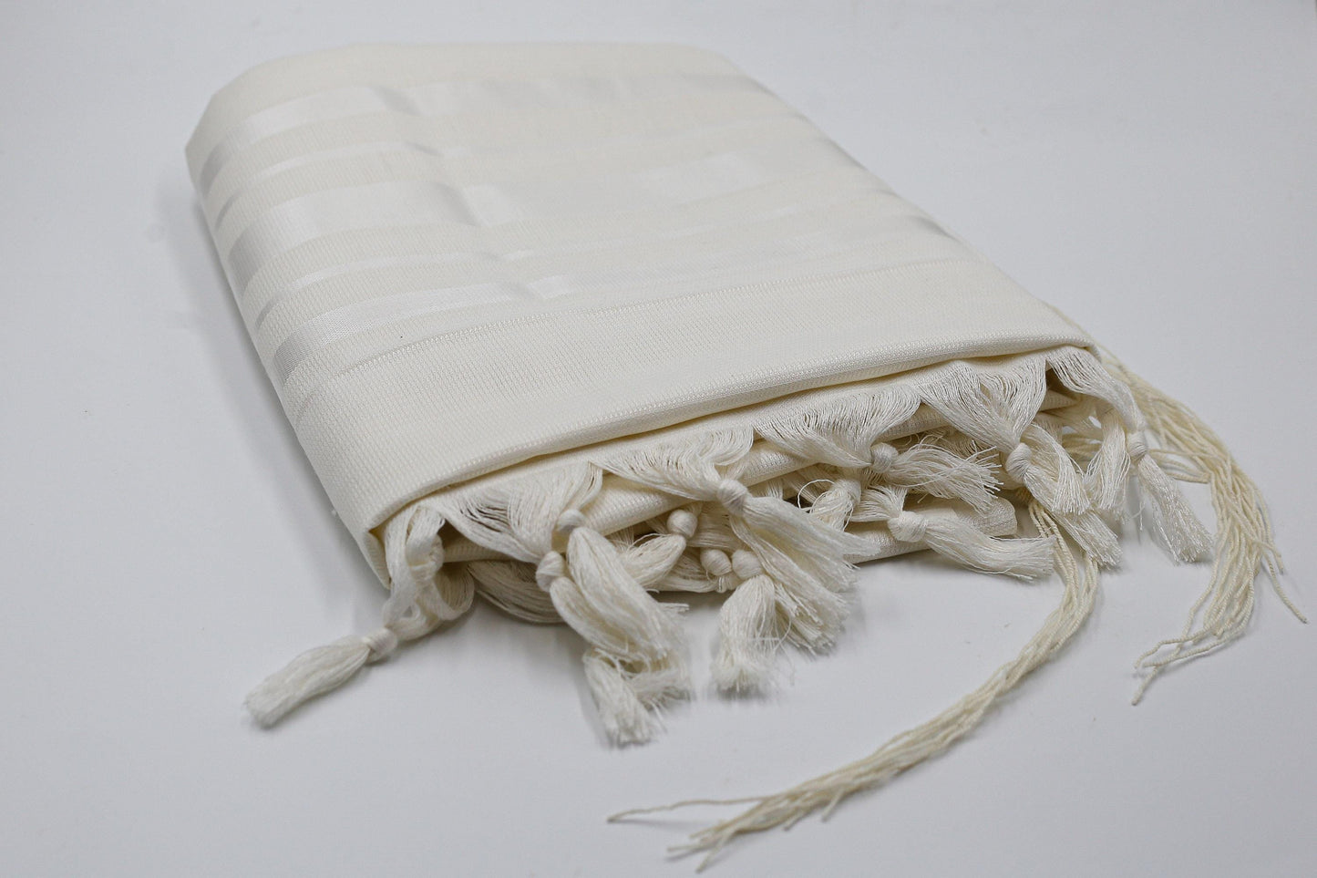 Silver Wool Hand Made Prayer Shawl