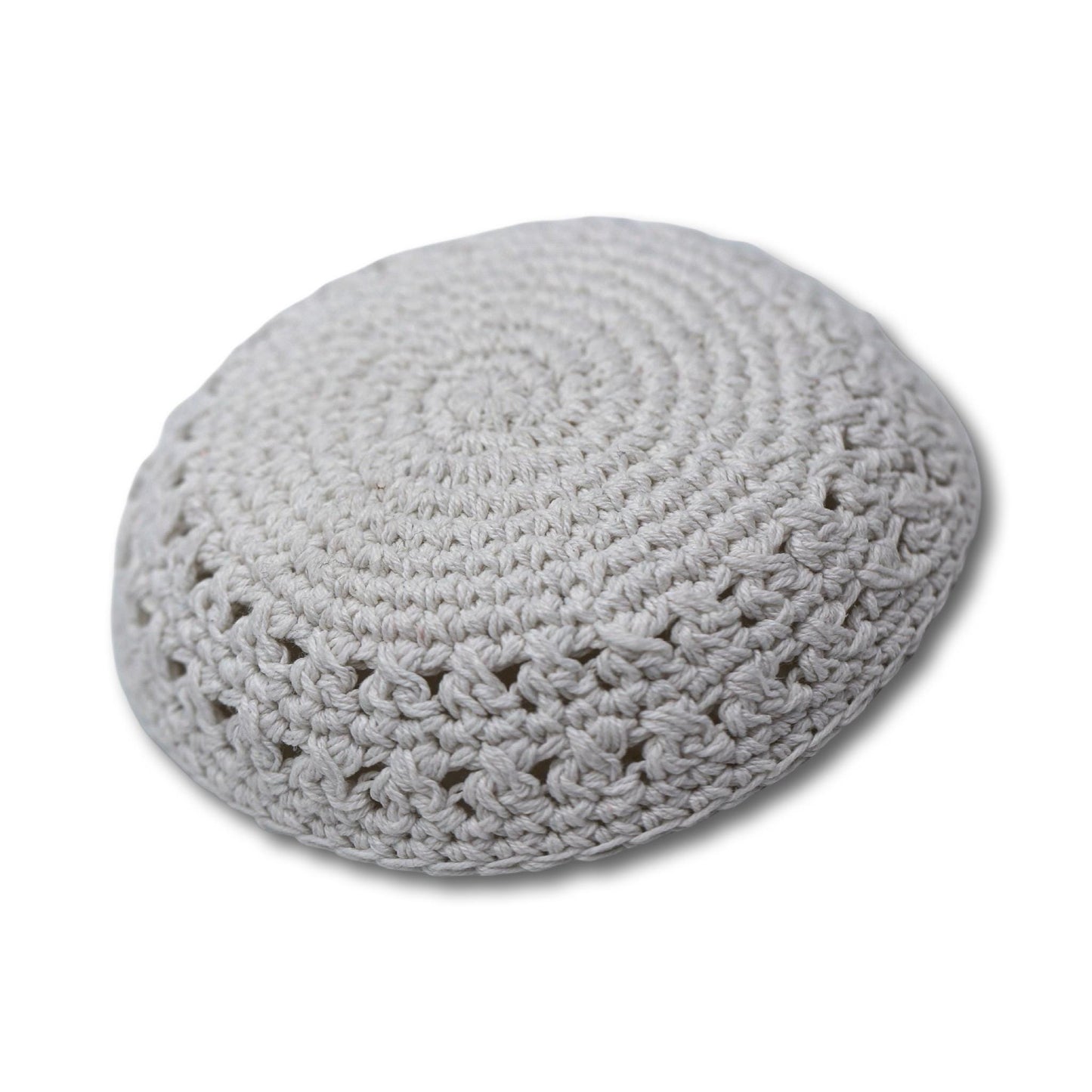 White Cotton Kippah 15cm/6”