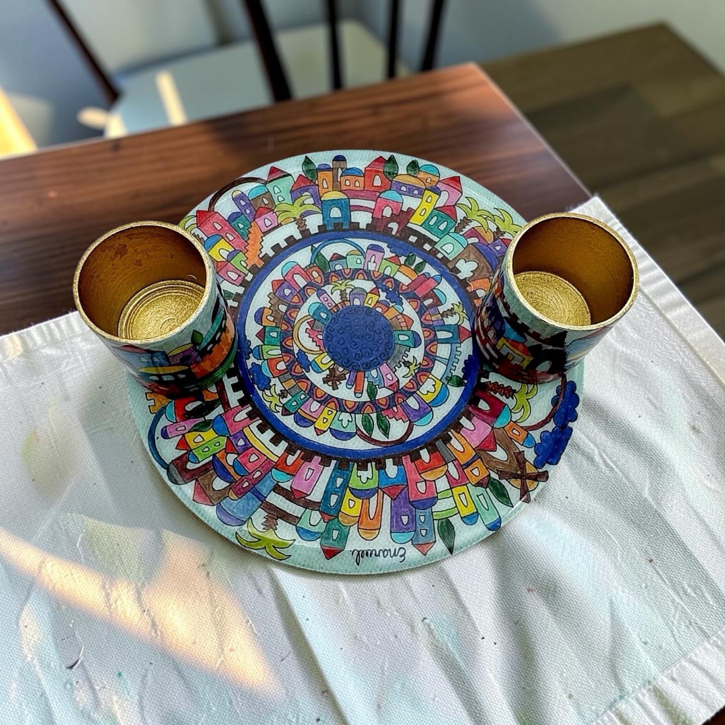 Jerusalem Shabbat Candle Holders