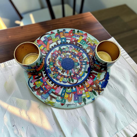 Jerusalem Shabbat Candle Holders