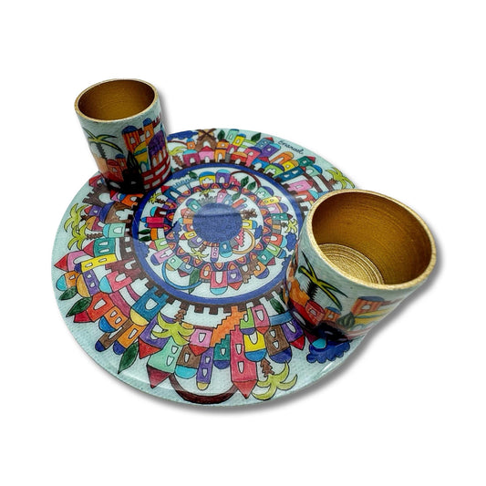Shabbat Jerusalem Candle Holders