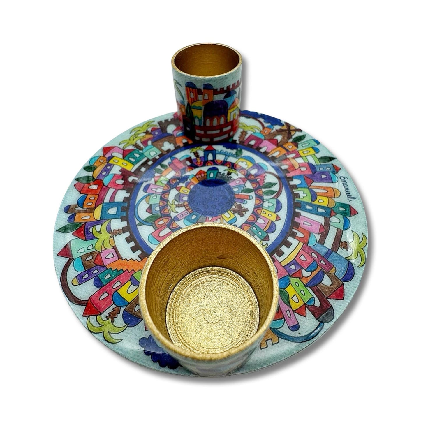 Shabbat Jerusalem Candle Holders