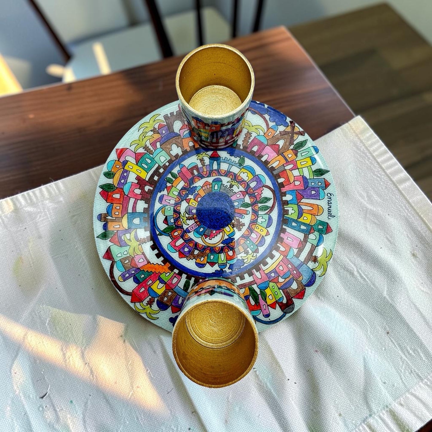 Jerusalem Shabbat Candle Holders