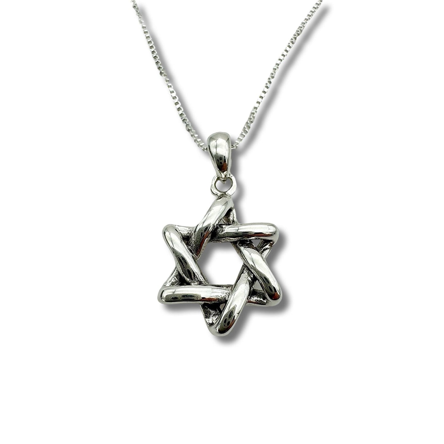 Silver Star of David Necklace