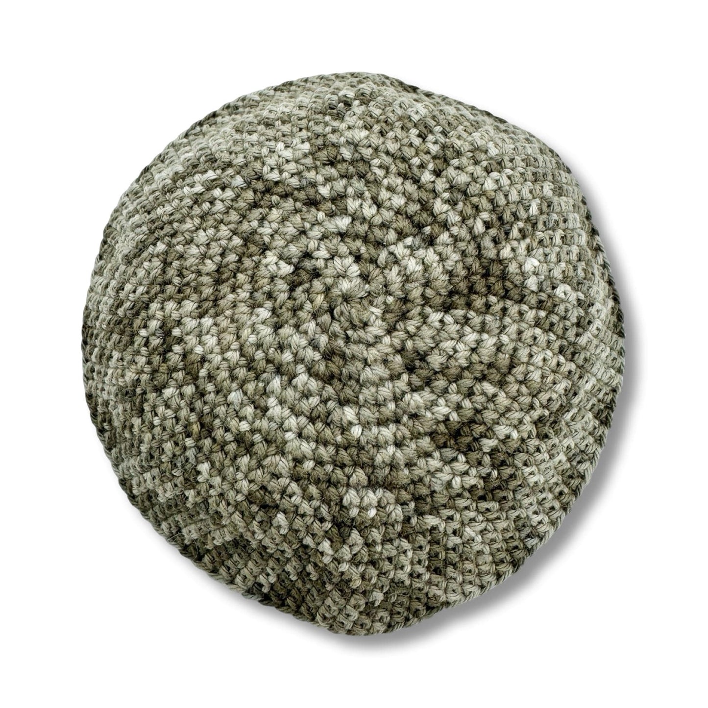Brown Cotton knitted Hand Made Kippah