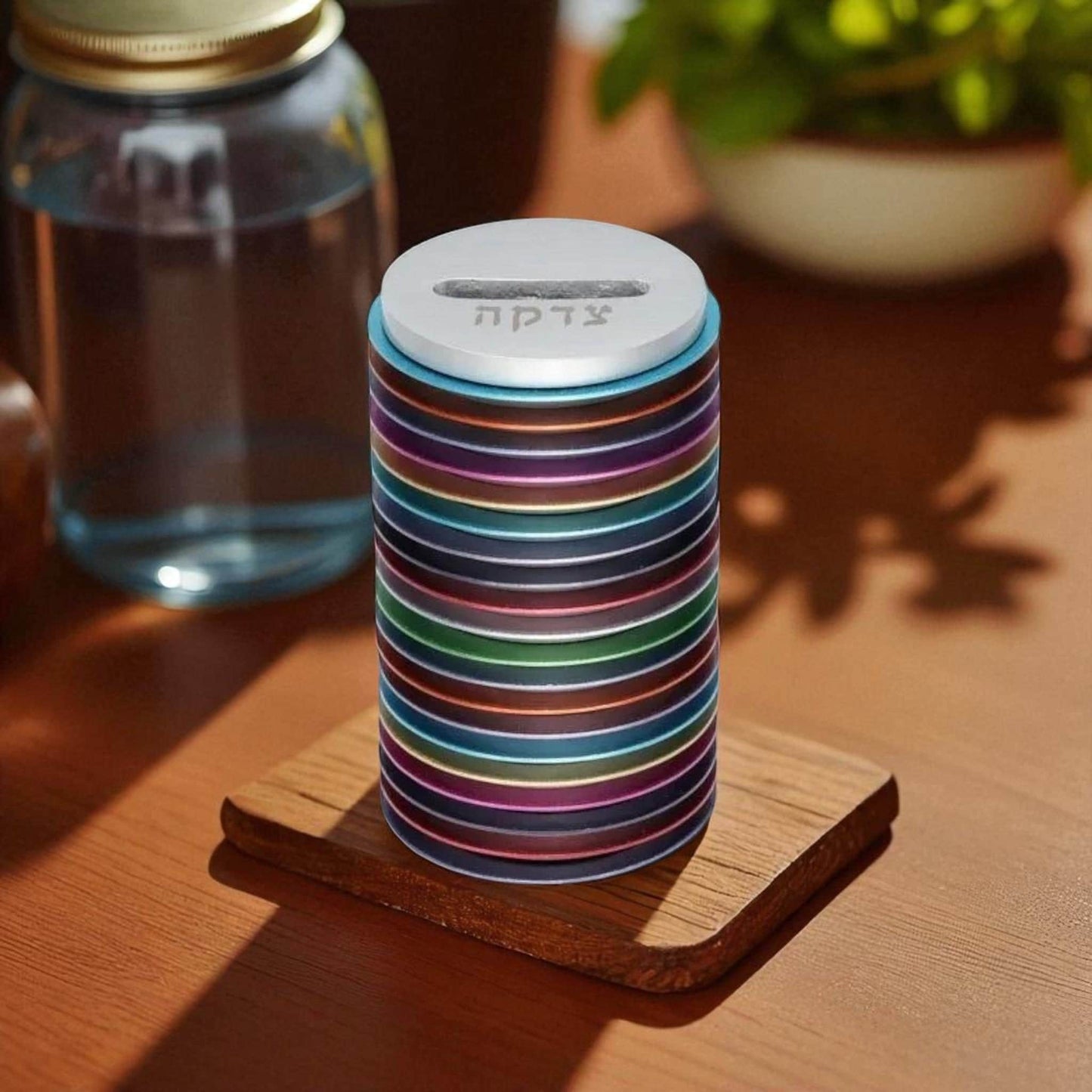 Aluminum Tzedakah Charity Box