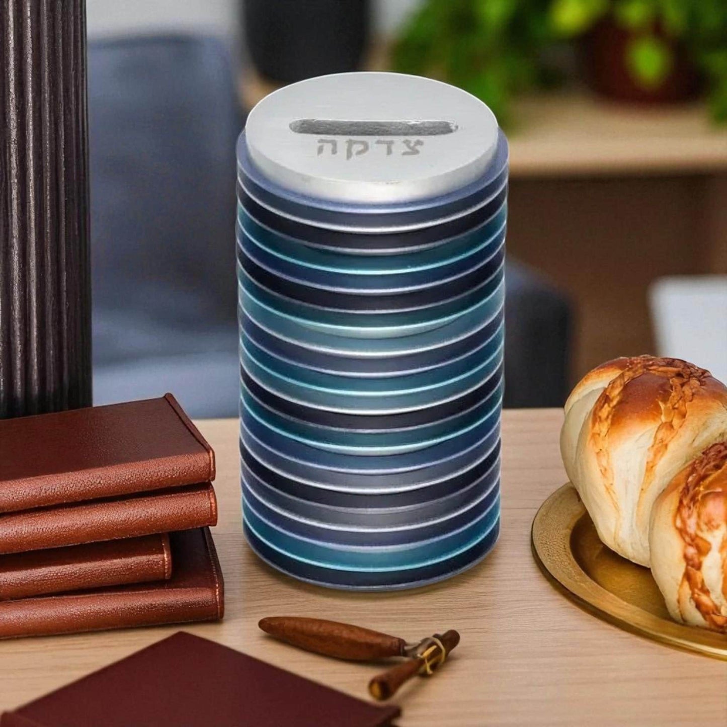 Aluminum Tzedakah Charity Box