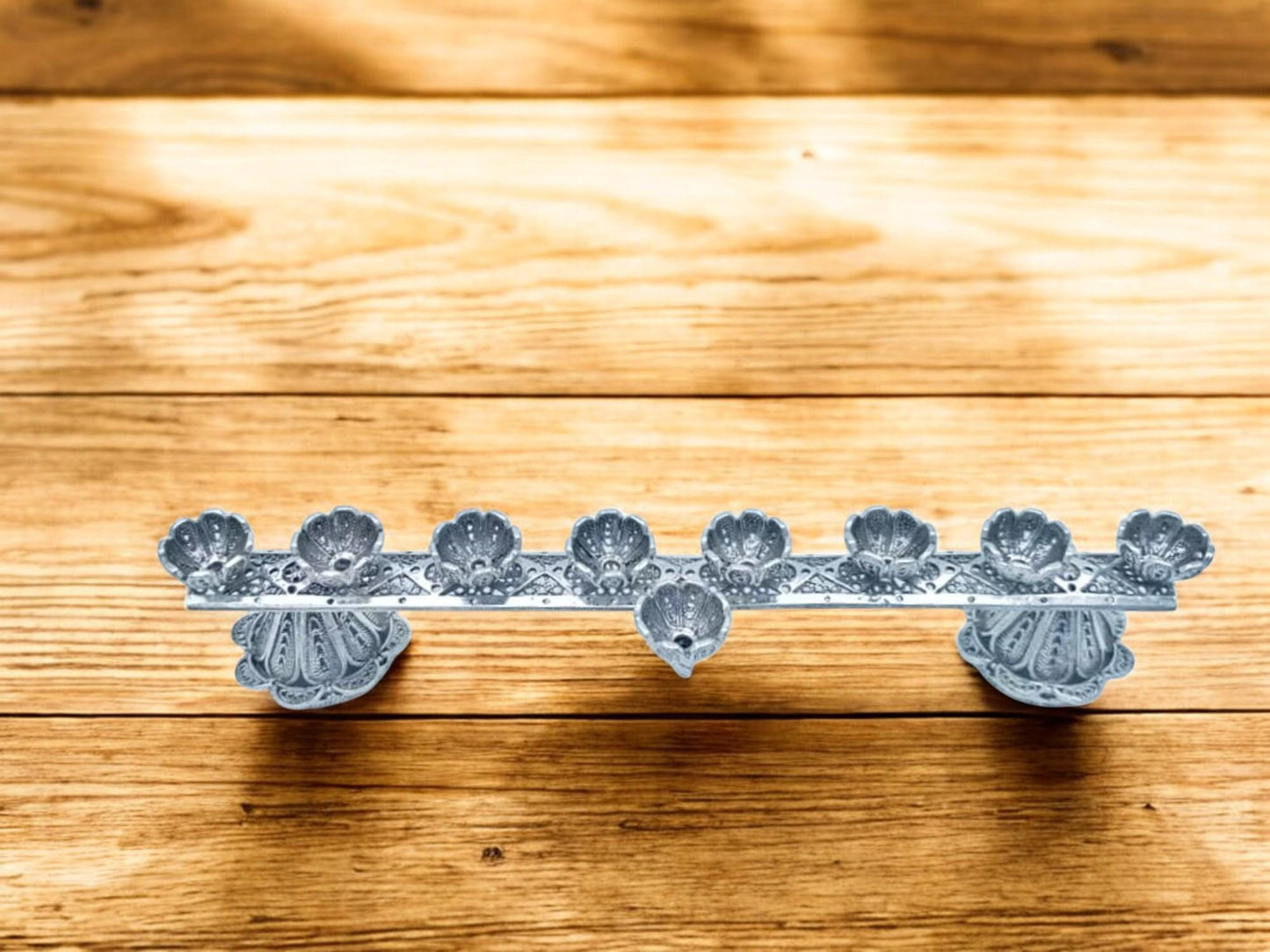 Mini Yemenite Filigree Menorah & Shabbat Candlesticks 2-in-1 | Handcrafted Silver Judaica Gift
