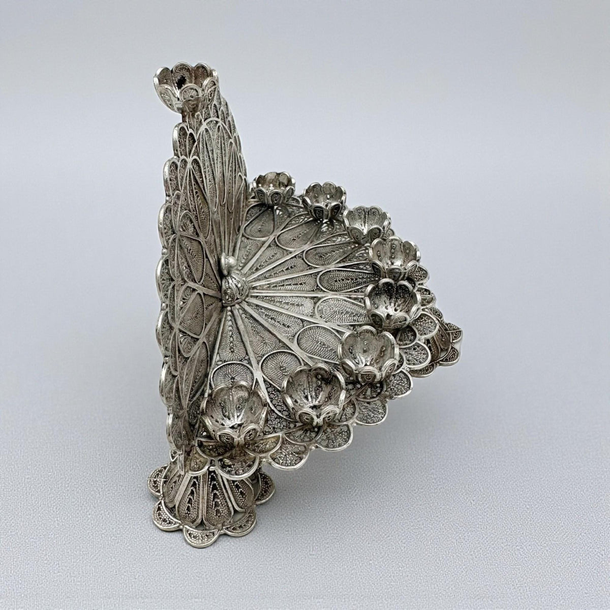 Mini-Ménorah de Hanouka en argent sterling