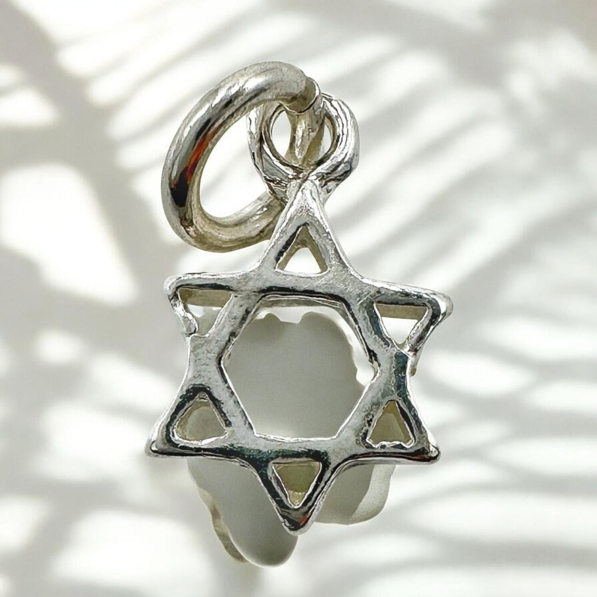 Mini collier étoile de David | Argent sterling ou plaqué or