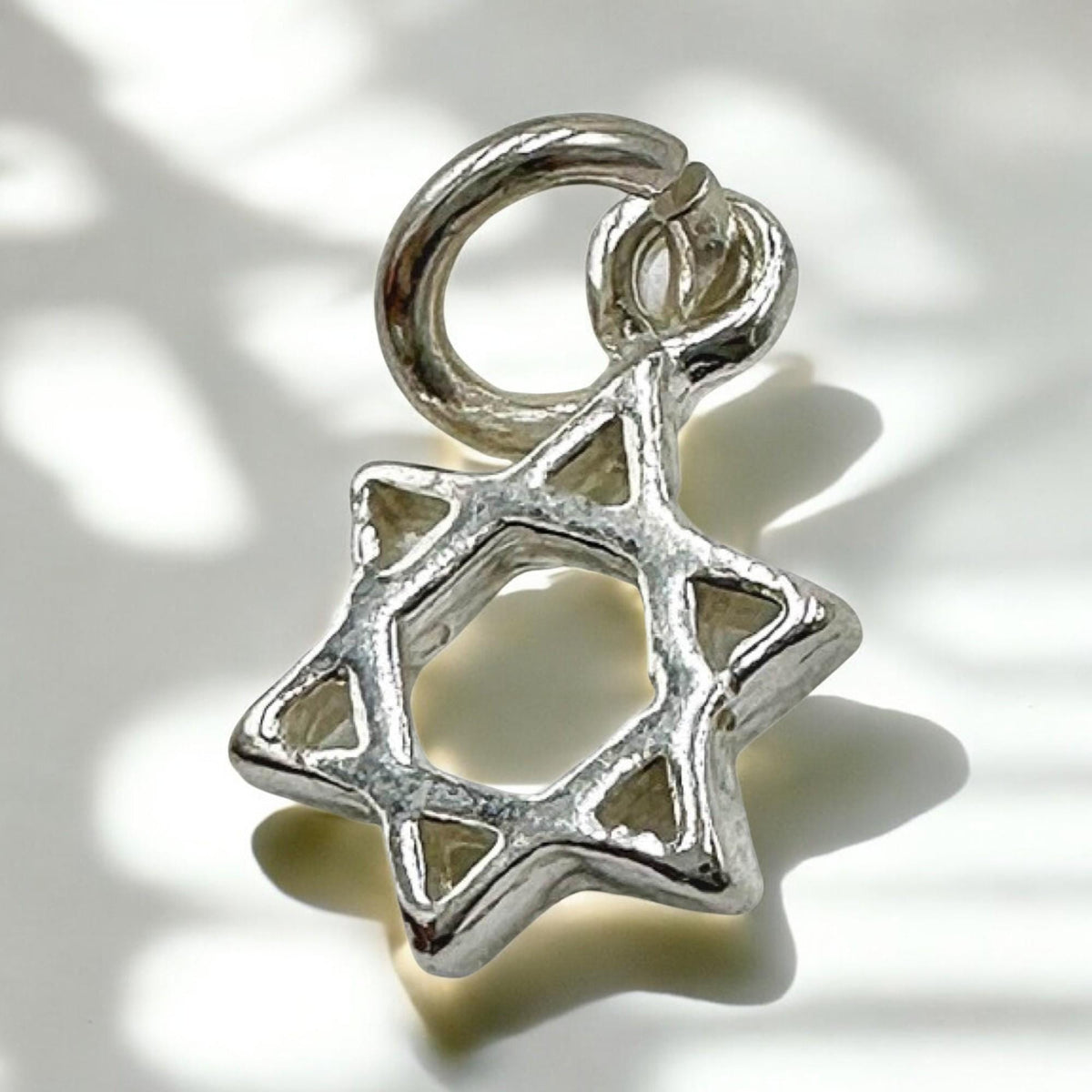 Mini collier étoile de David | Argent sterling ou plaqué or