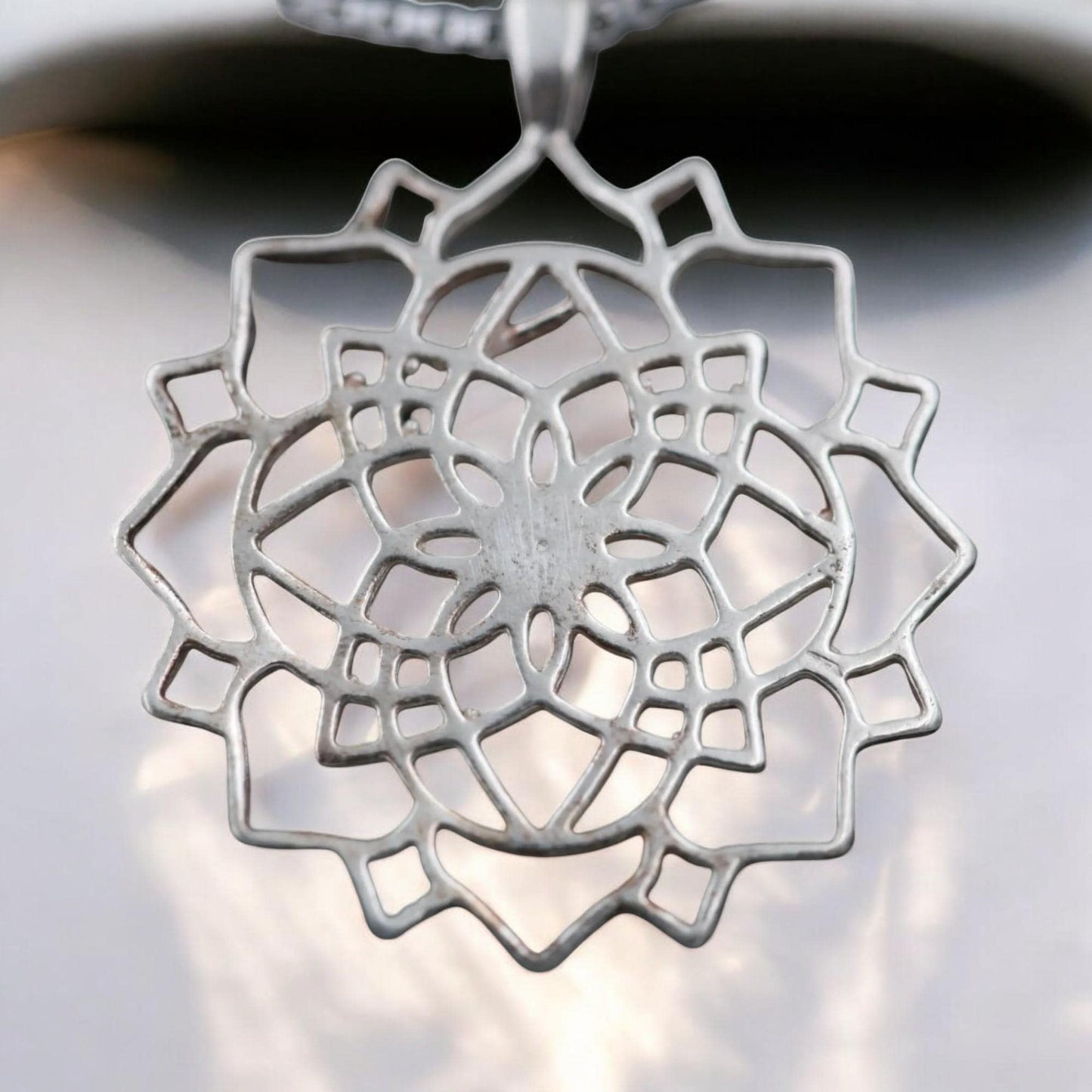 Gold Mandala Star of David Necklace