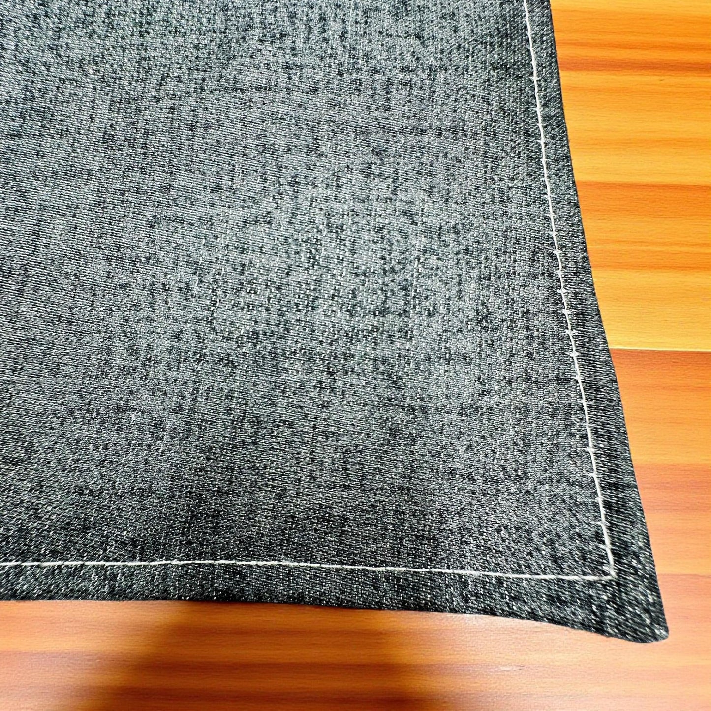 Shabbat Challah Cover: White & Gray, Silver
