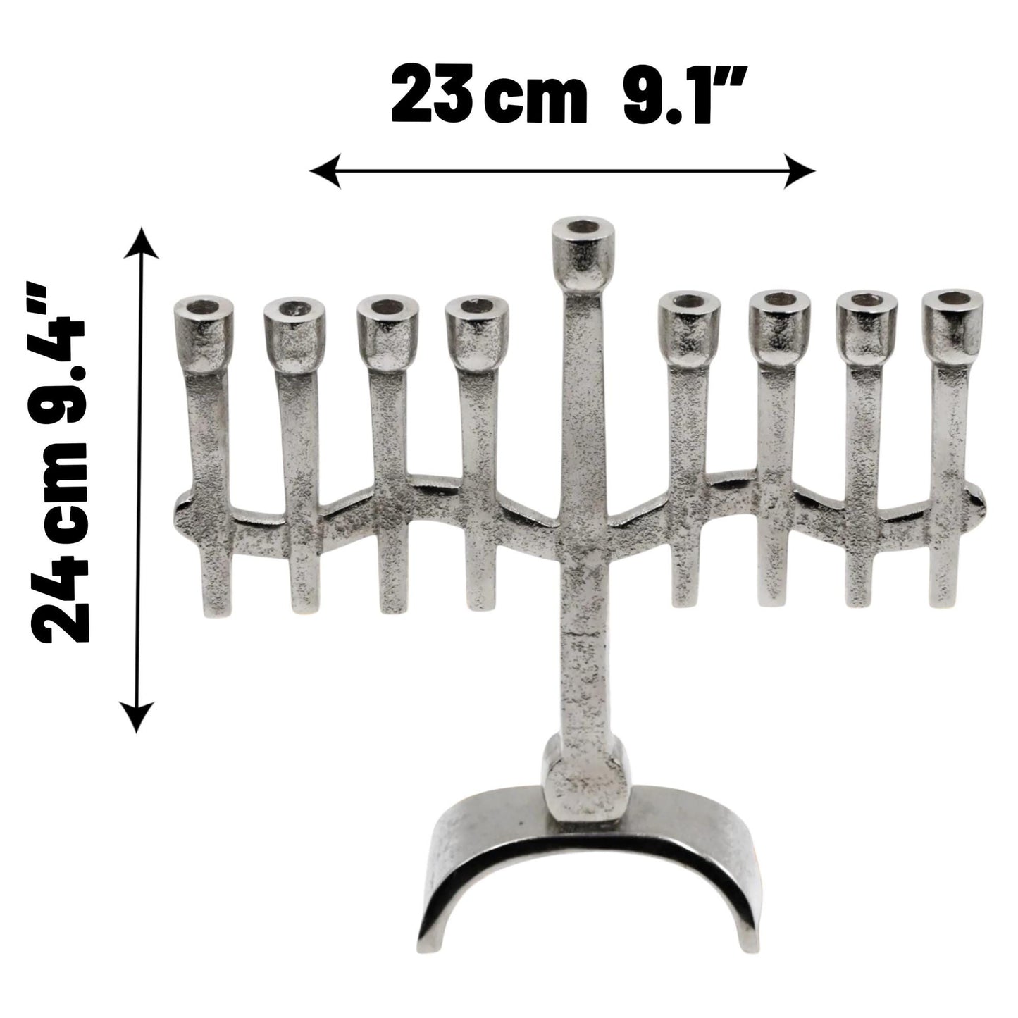 Vintage Design Silver Menorah