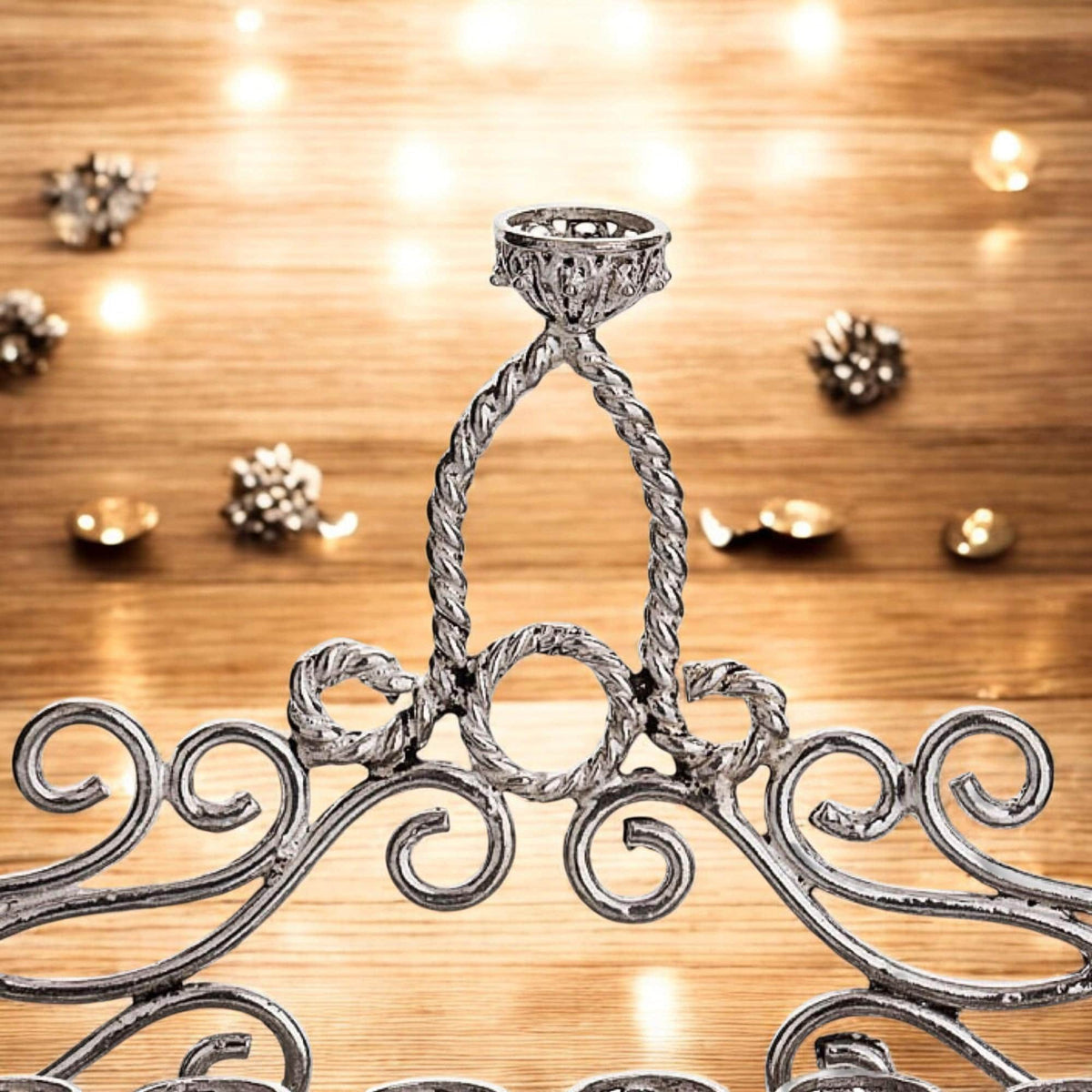 Mini ménorah à 9 branches en argent sterling