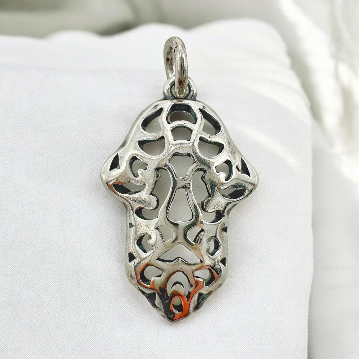 Collier Hamsa en argent sterling