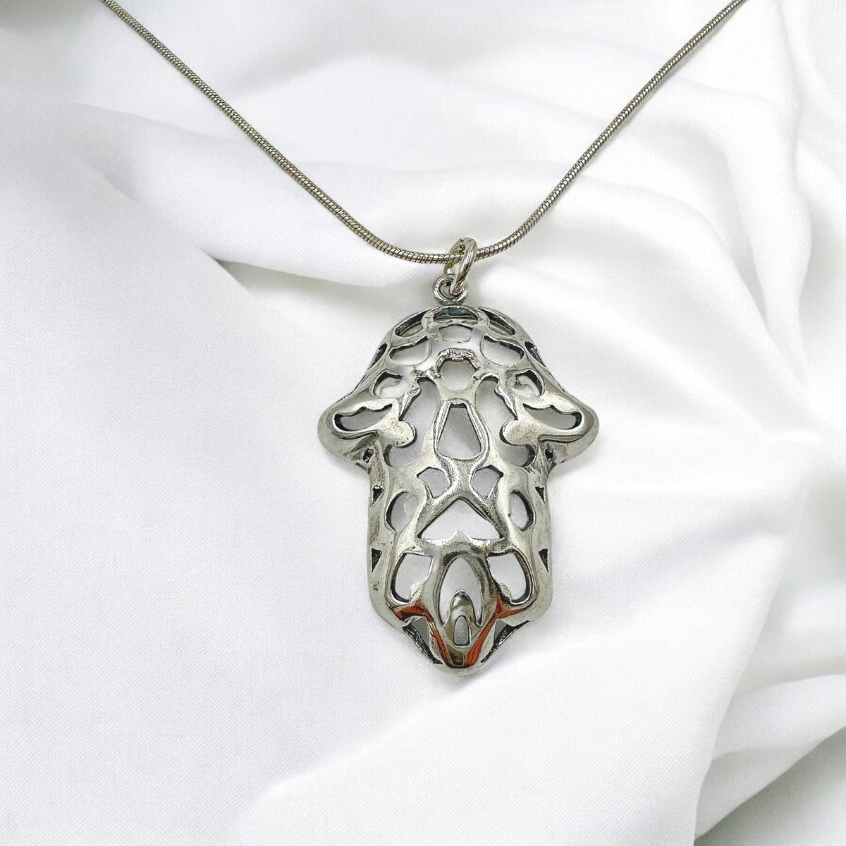 Collier Hamsa en argent sterling
