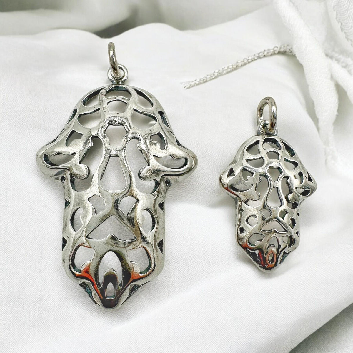 Collier Hamsa en argent sterling