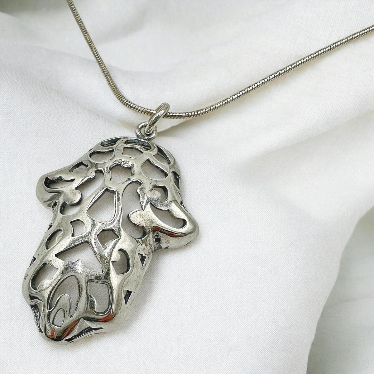 Collier Hamsa en argent sterling