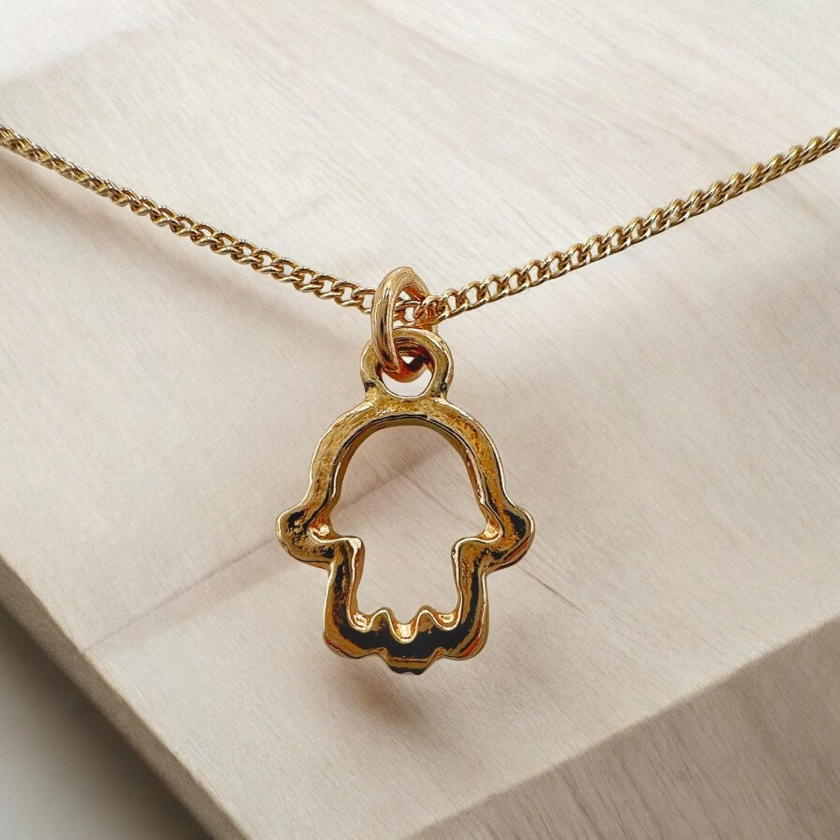 Collier main de Fatima en Gold Filled