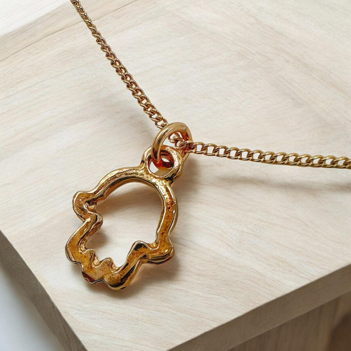 Collier main de Fatima en Gold Filled