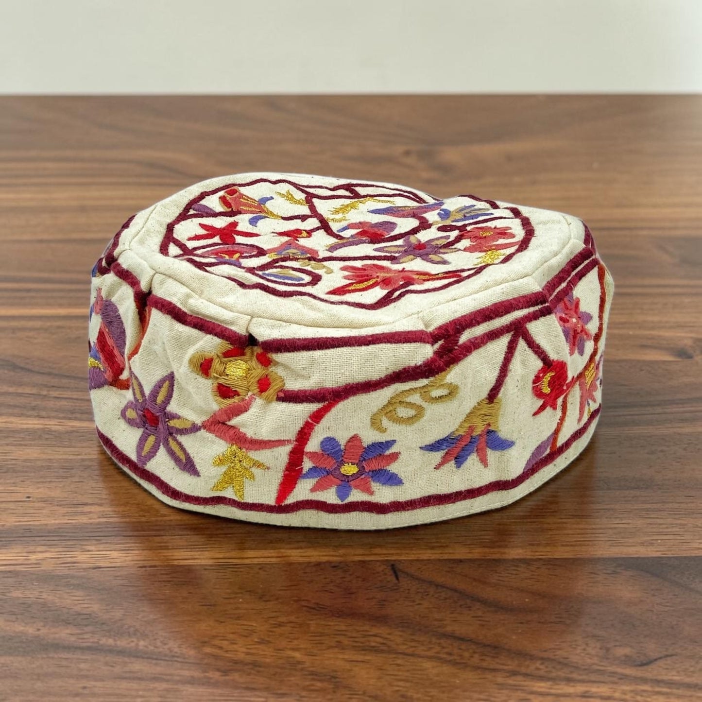 Large Birds Embroidered Kippah