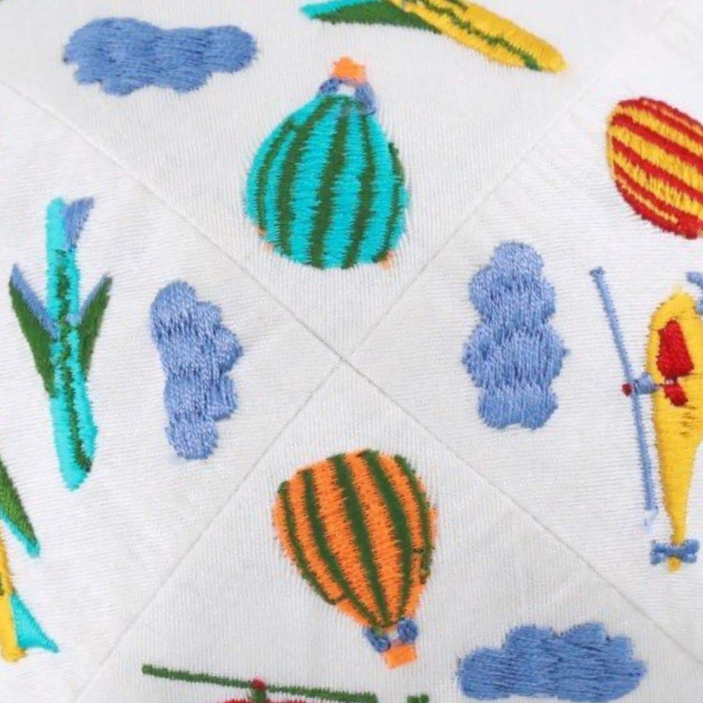 Kids Aircraft Embroidered Kippah