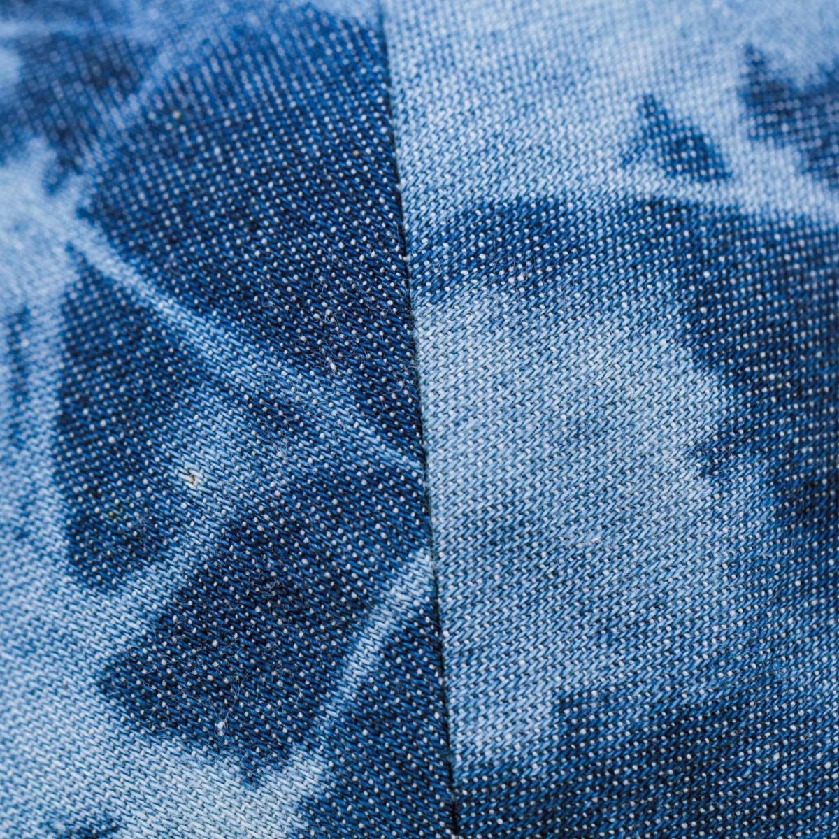 Kippa 18 cm motif bleu taché