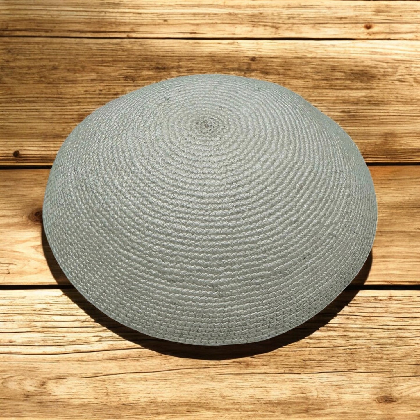 White Cotton knitted Handmade Kippah