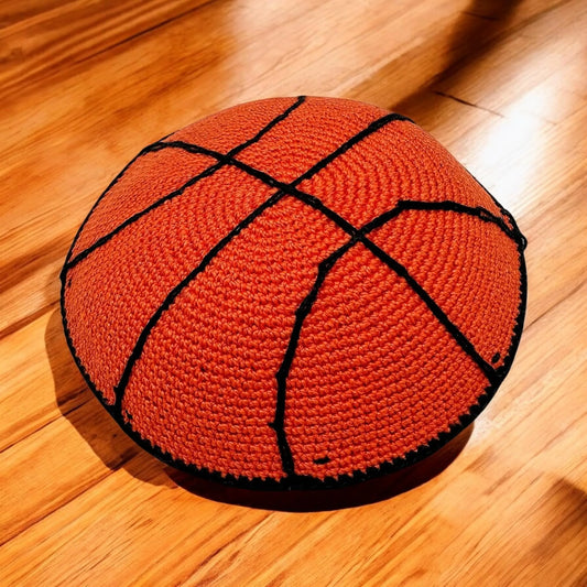 Basketball Knitted Cotton Kids Kippah