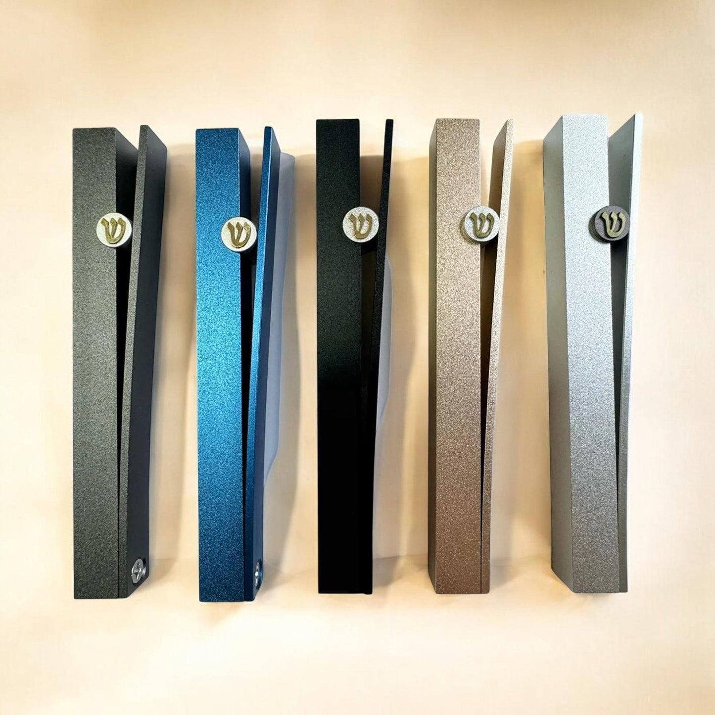 Modern Aluminum Mezuzah Case