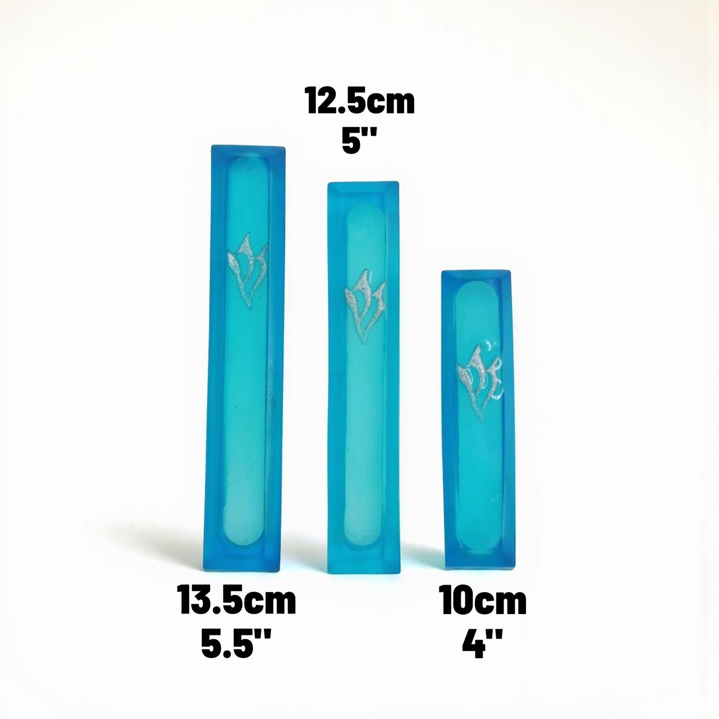 Handmade Resin Mezuzah Case: Colorful Jewish Door Decor