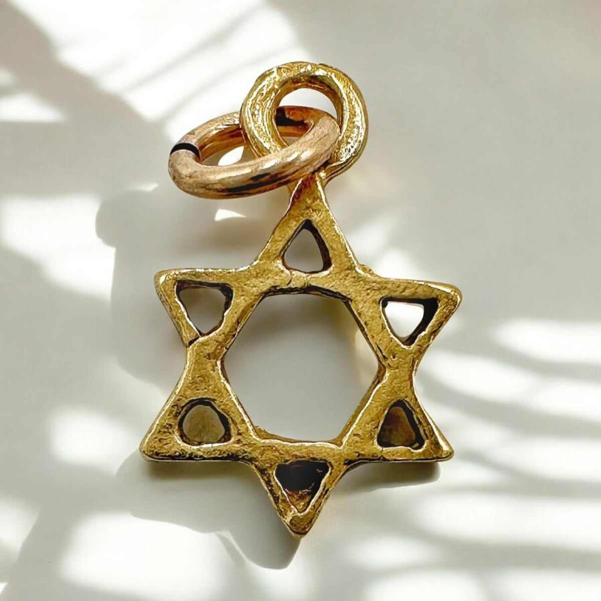 Mini collier étoile de David | Argent sterling ou plaqué or