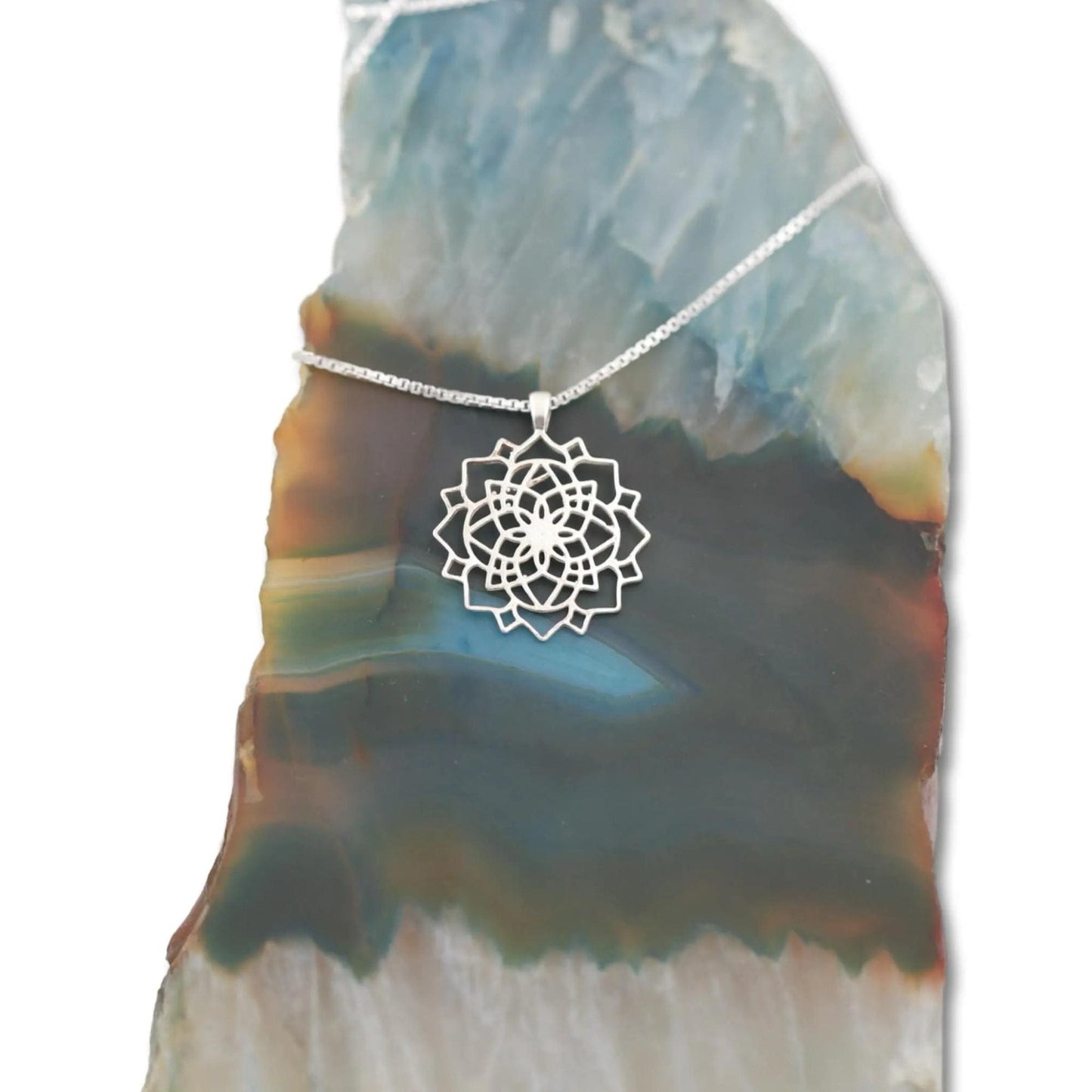 Gold Mandala Star of David Necklace