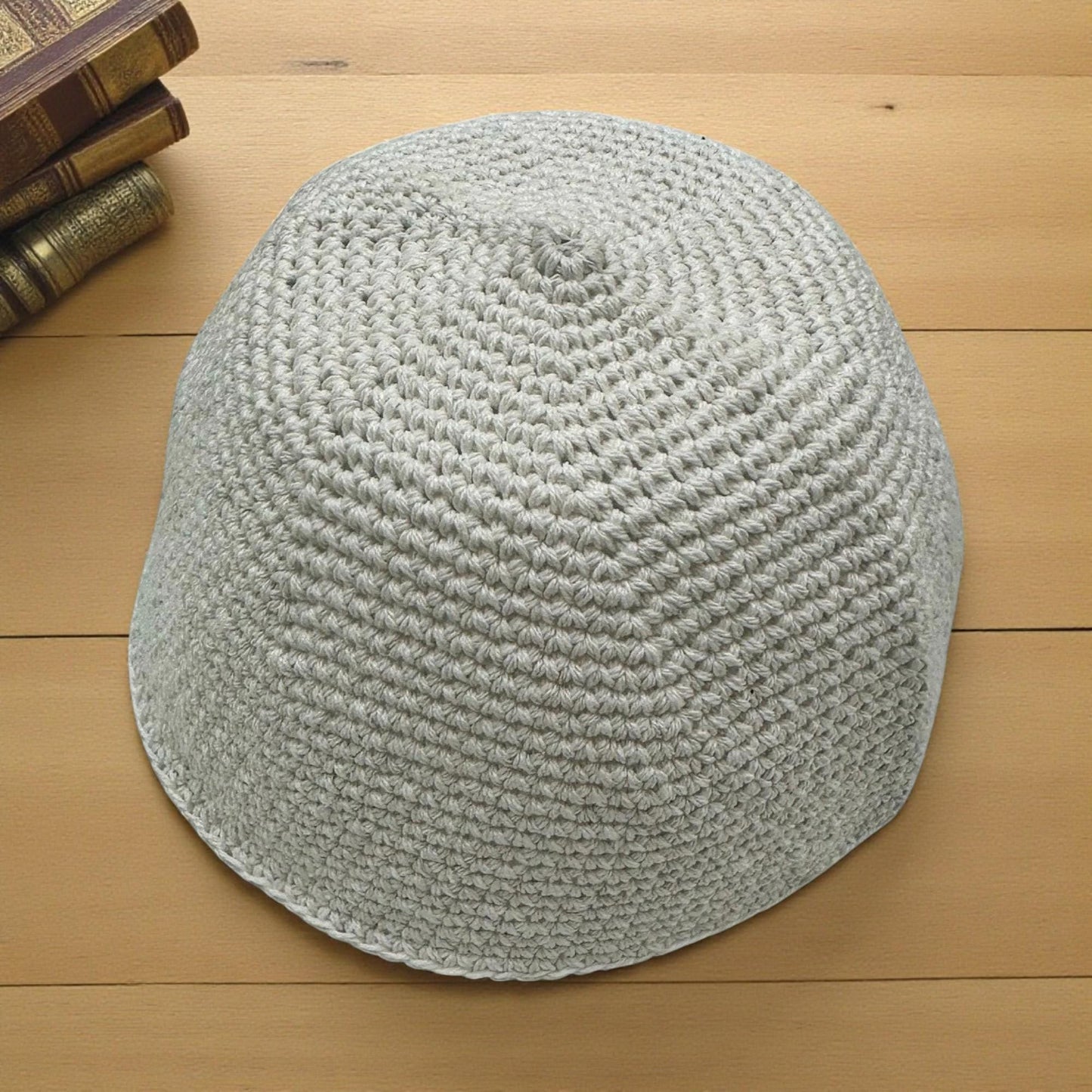 Original Breslev Kippah 100% Cotton | Black & White Jewish Yarmulke 21cm