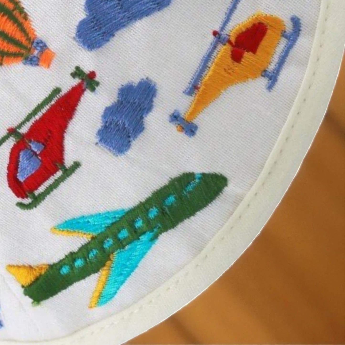 Kids Aircraft Embroidered Kippah
