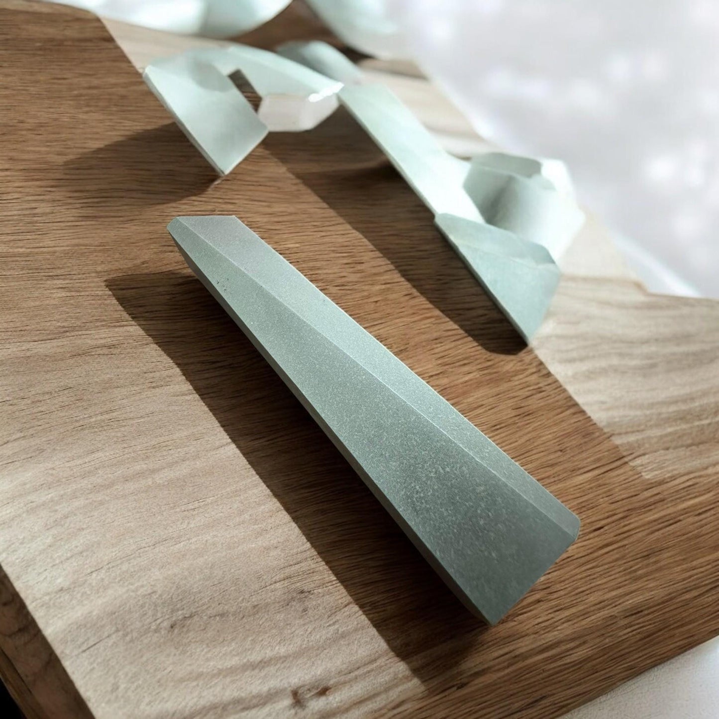 Modern Handmade Concrete Mezuzah | Polished Finish