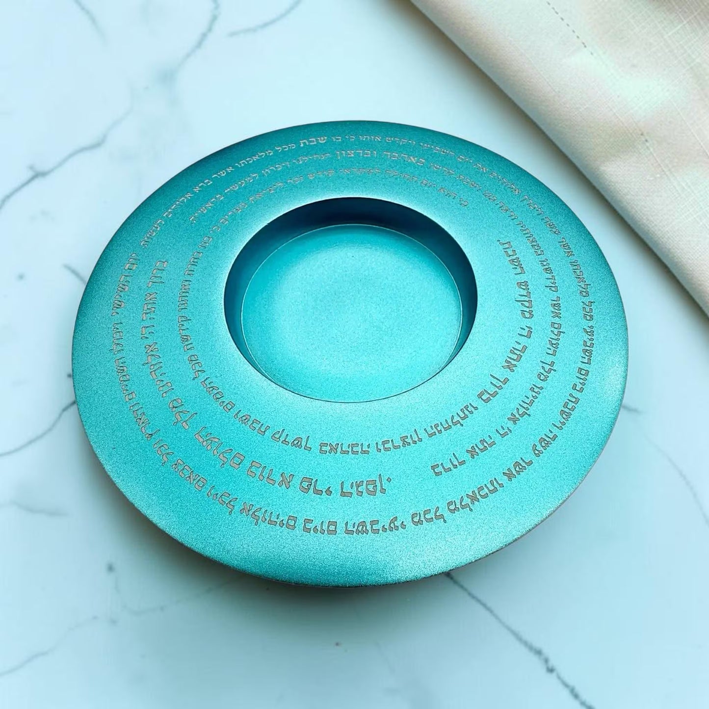 Blue Aluminum Kiddush Cup