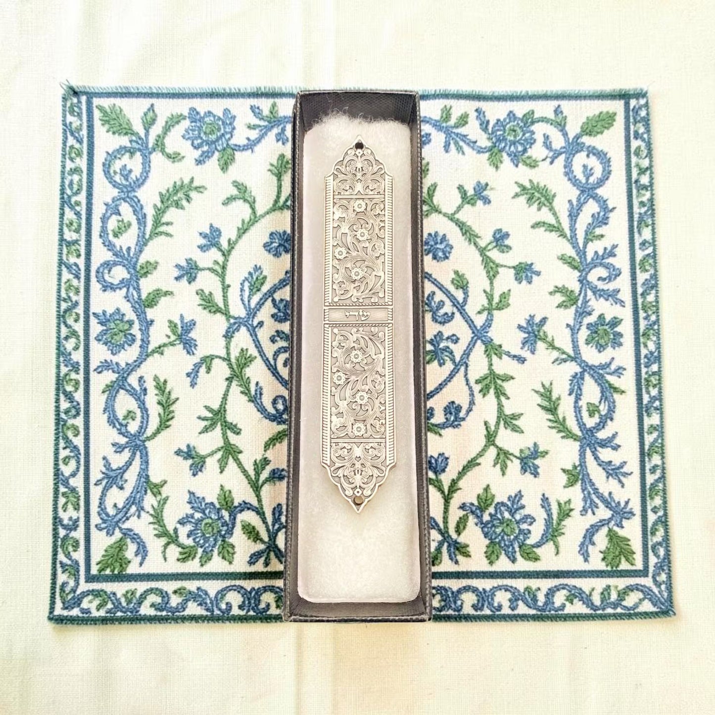 Moroccan Brass Mezuzah Case
