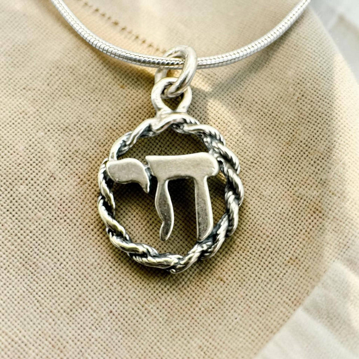 Collier Chai en argent sterling