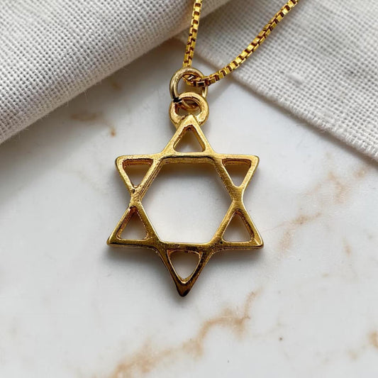Gold Filled Star of David Necklace