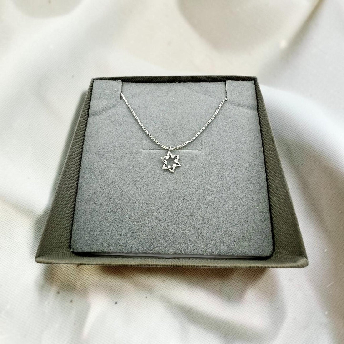 Sterling Silver/Gold Filled Star of David Necklace