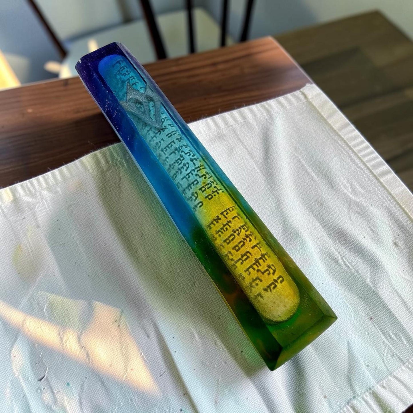 Handmade Resin Mezuzah Case