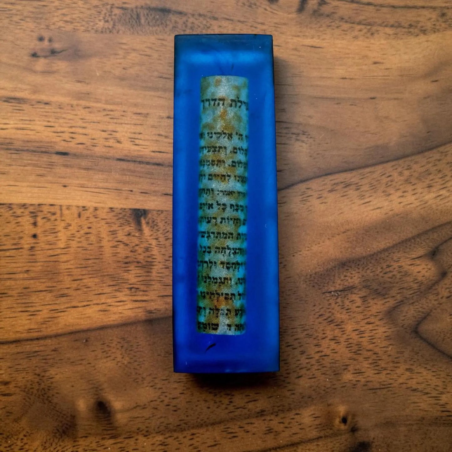 Handmade Car Mezuzah with Traveler's Prayer